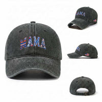American Mama Washed Cotton Baseball Cap 4th of July