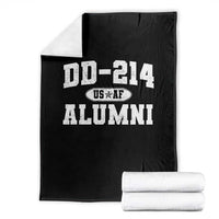 DD-214 US Air Force Alumni Throw Blanket US Military Veteran Retired - Wonder Print Shop