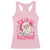 SKIBIDI Rizzmas Santa Racerback Tank Top Rizz Santa Pink Groovy Funny Xmas Gen Alpha Girl Kids