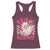 SKIBIDI Rizzmas Santa Racerback Tank Top Rizz Santa Pink Groovy Funny Xmas Gen Alpha Girl Kids