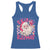 SKIBIDI Rizzmas Santa Racerback Tank Top Rizz Santa Pink Groovy Funny Xmas Gen Alpha Girl Kids