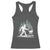 Bigfoot BBQ Racerback Tank Top Funny Sasquatch Barbecue Dad Grill Gift