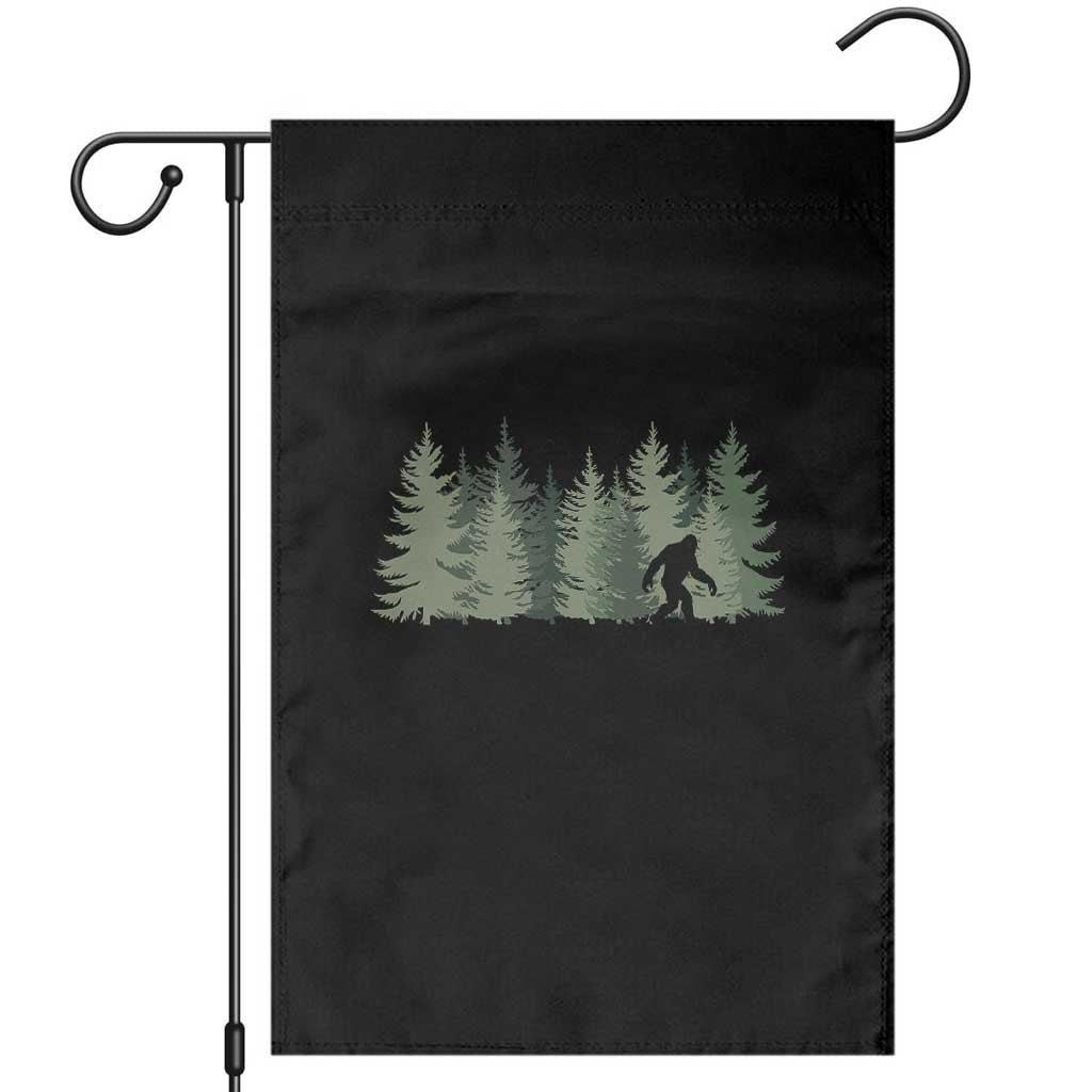 Bigfoot In The Forest Sasquatch Yeti Garden Flag - Wonder Print Shop
