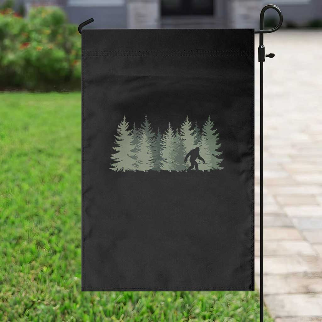Bigfoot In The Forest Sasquatch Yeti Garden Flag - Wonder Print Shop