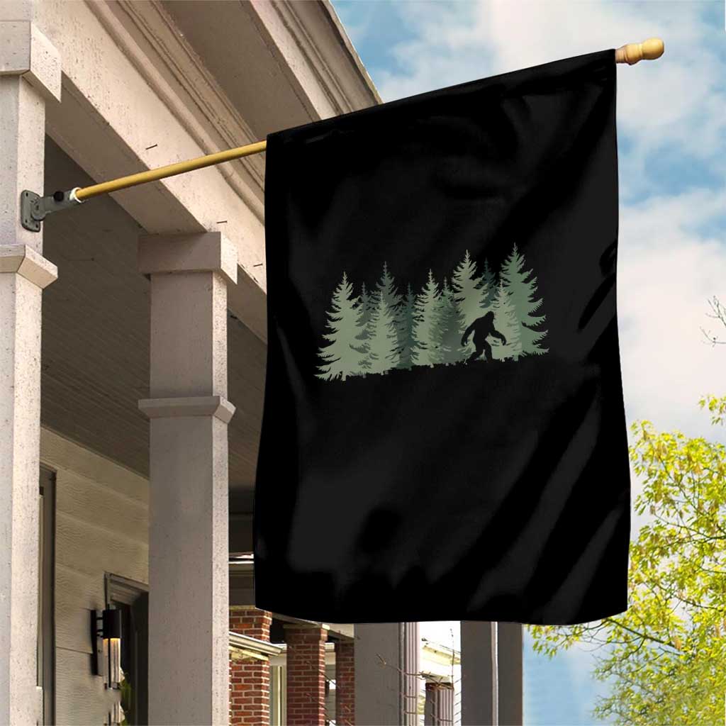 Bigfoot In The Forest Sasquatch Yeti Garden Flag - Wonder Print Shop