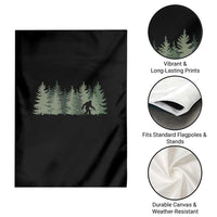 Bigfoot In The Forest Sasquatch Yeti Garden Flag - Wonder Print Shop