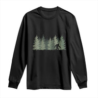 Bigfoot In The Forest Sasquatch Yeti Long Sleeve Shirt - Wonder Print Shop