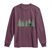Bigfoot In The Forest Sasquatch Yeti Long Sleeve Shirt - Wonder Print Shop