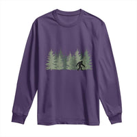 Bigfoot In The Forest Sasquatch Yeti Long Sleeve Shirt - Wonder Print Shop