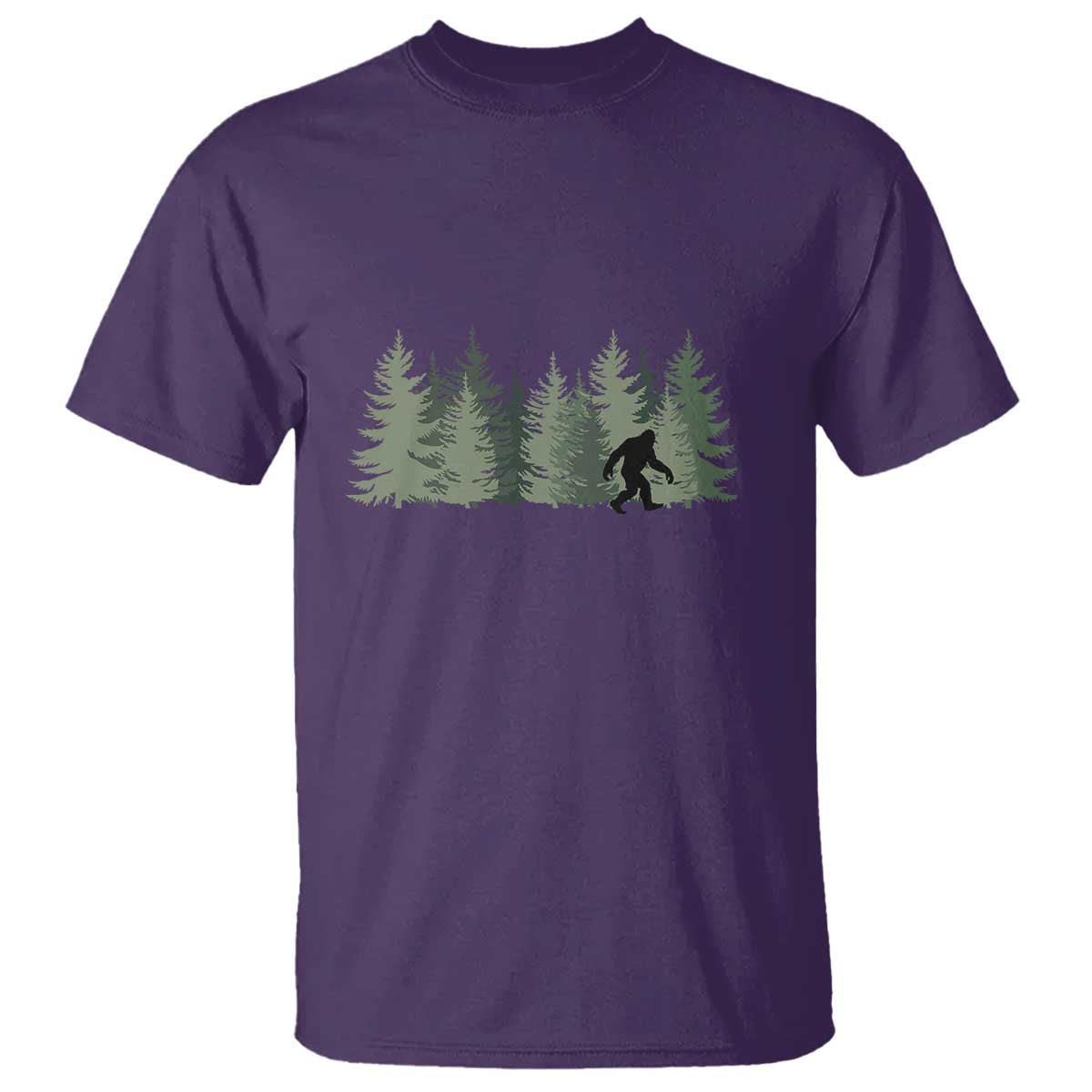 Bigfoot In The Forest Sasquatch Yeti T Shirt - Wonder Print Shop