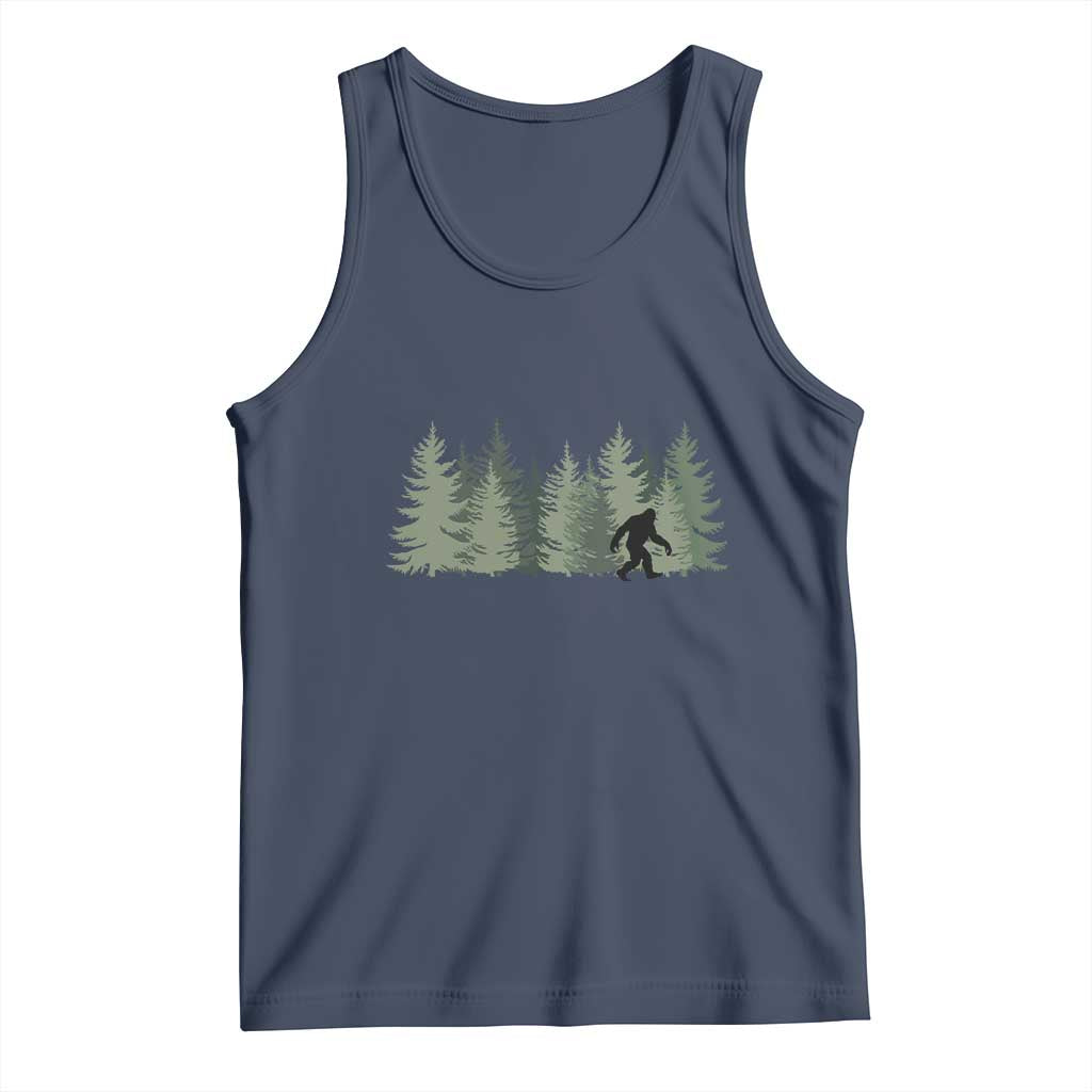 Bigfoot In The Forest Sasquatch Yeti Tank Top - Wonder Print Shop