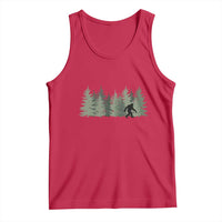 Bigfoot In The Forest Sasquatch Yeti Tank Top - Wonder Print Shop