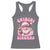 Skibidi Rizzmas Christmas Racerback Tank Top Rizz Santa Pink Bubble Gum Funny Xmas Girl Kids Gen Alpha