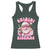 Skibidi Rizzmas Christmas Racerback Tank Top Rizz Santa Pink Bubble Gum Funny Xmas Girl Kids Gen Alpha