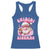 Skibidi Rizzmas Christmas Racerback Tank Top Rizz Santa Pink Bubble Gum Funny Xmas Girl Kids Gen Alpha