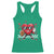 Funny Valentines Day Gamer Racerback Tank Top Gamer Heartbeat Video Games Gaming