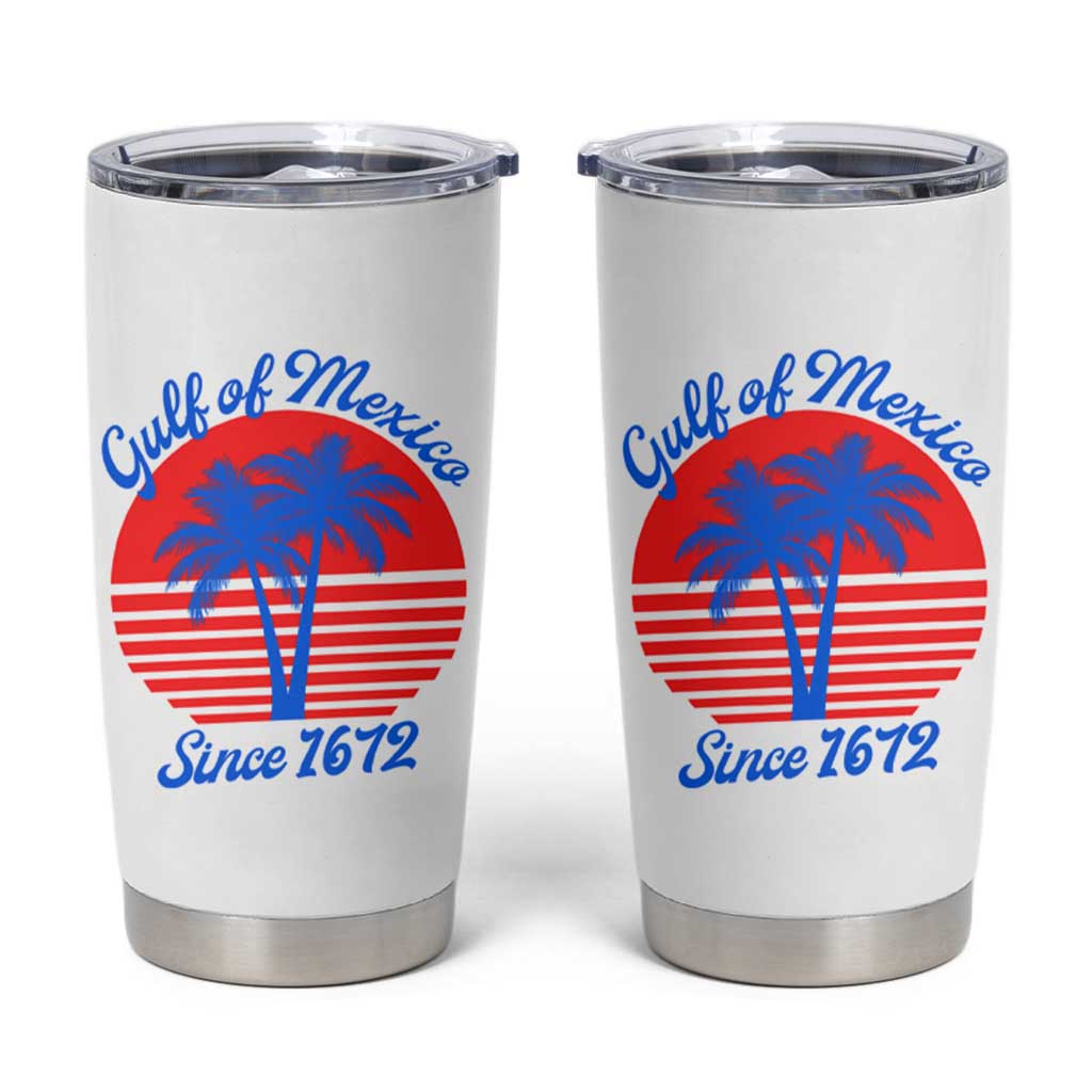 Gulf of Mexico Tumbler Cup Since 1672 Retro Vintage 70s