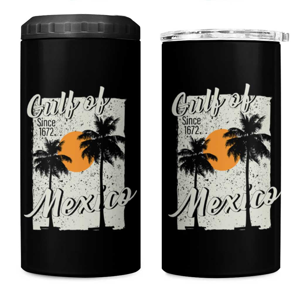 Gulf of Mexico 4 in 1 Can Cooler Tumbler Since 1672 Beach Vibes