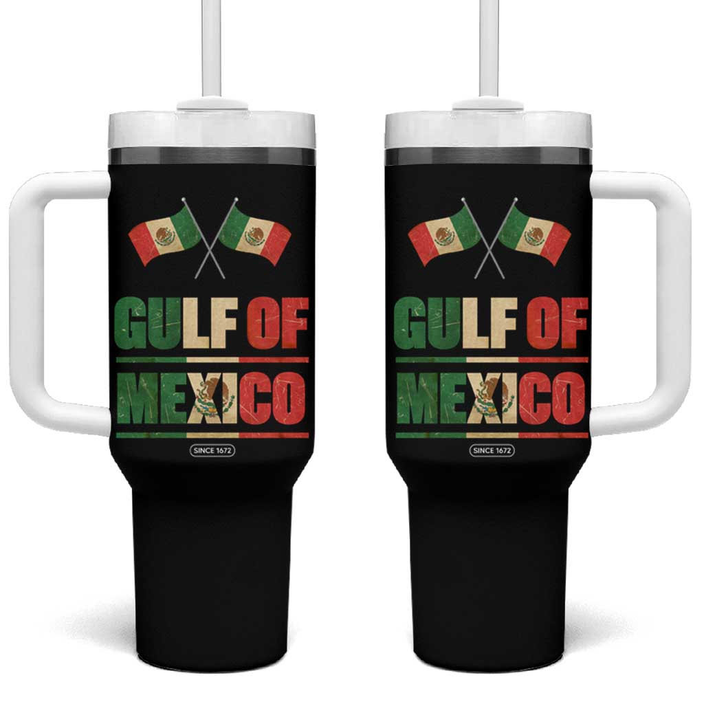 Gulf of Mexico Since 1672 Tumbler With Handle Mexican Flag