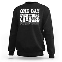Brain Cancer Awareness Sweatshirt Fight Brain Tumor Cure Groovy
