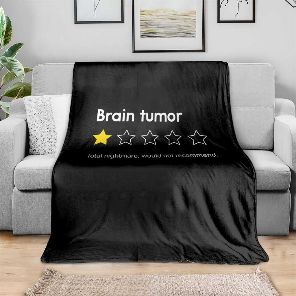 Brain Tumor Throw Blanket One Star Would Not Recommend Brain Cancer Awareness