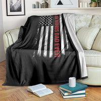 Best Effin Bonus Dad Ever Throw Blanket Funny Stepdad American Flag