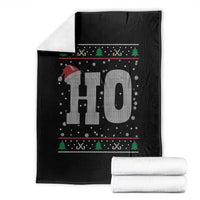 Where's My Ho At Matching Ugly Christmas Throw Blanket Ho Funny Couples - Wonder Print Shop