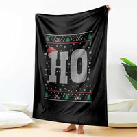 Where's My Ho At Matching Ugly Christmas Throw Blanket Ho Funny Couples - Wonder Print Shop