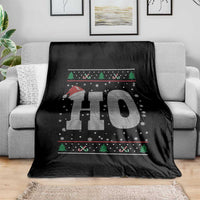 Where's My Ho At Matching Ugly Christmas Throw Blanket Ho Funny Couples - Wonder Print Shop