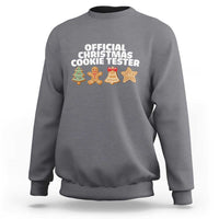Official Christmas Cookie Tester Sweatshirt Taster Baking Crew Sibling Matching - Wonder Print Shop