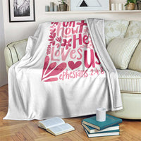Oh how He Loves Us Throw Blanket Boho Christian Valentine - Wonder Print Shop