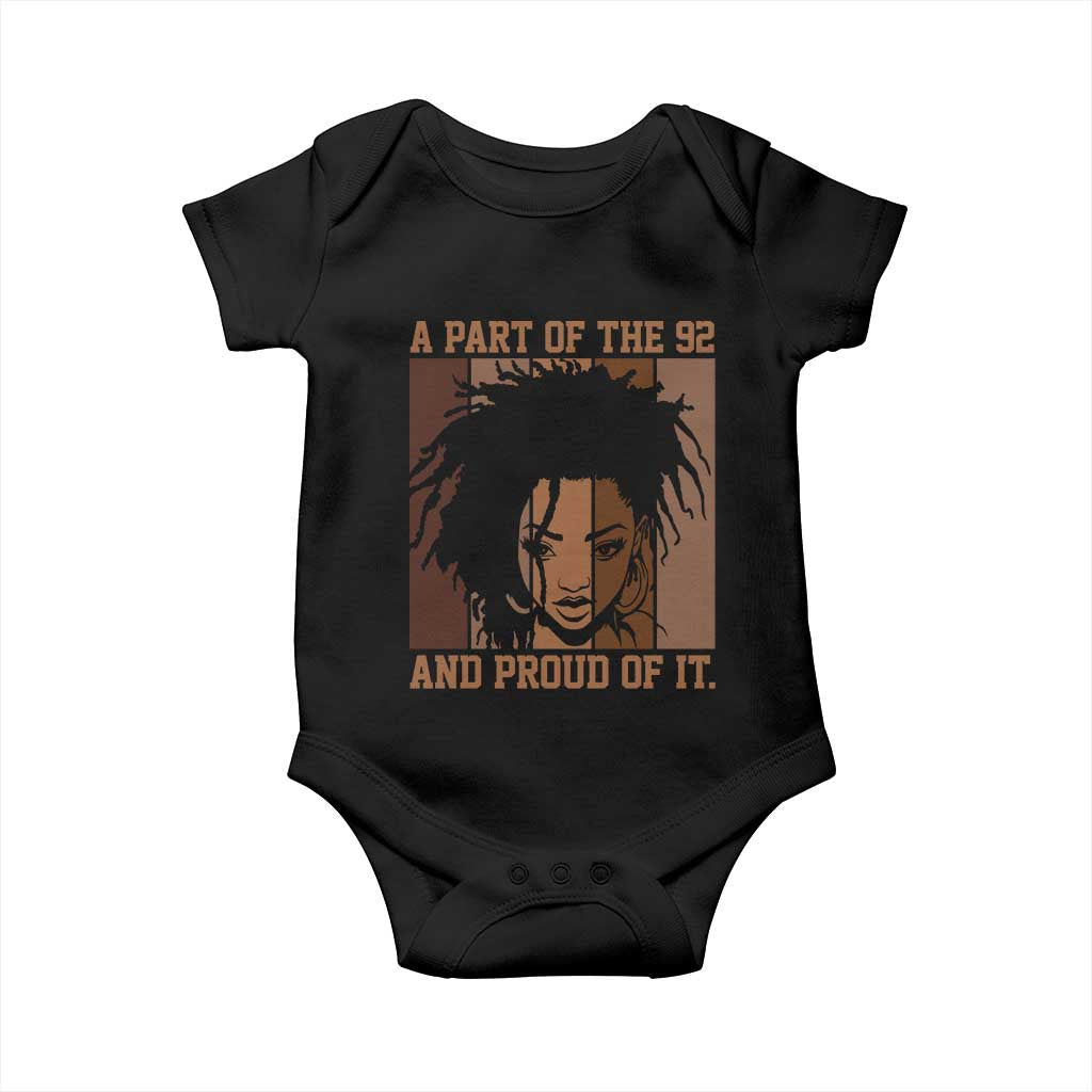 92 Percent Black Woman Power Baby Onesie A Part Of The 92% And Proud Of It