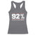 92 Percent Black Woman Power Racerback Tank Top 92% Our Unity Is Our Strength