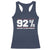 92 Percent Black Woman Power Racerback Tank Top 92% Our Unity Is Our Strength