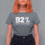 92 Percent Black Woman Power T Shirt For Women 92% Our Unity Is Our Strength