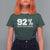 92 Percent Black Woman Power T Shirt For Women 92% Our Unity Is Our Strength