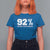 92 Percent Black Woman Power T Shirt For Women 92% Our Unity Is Our Strength