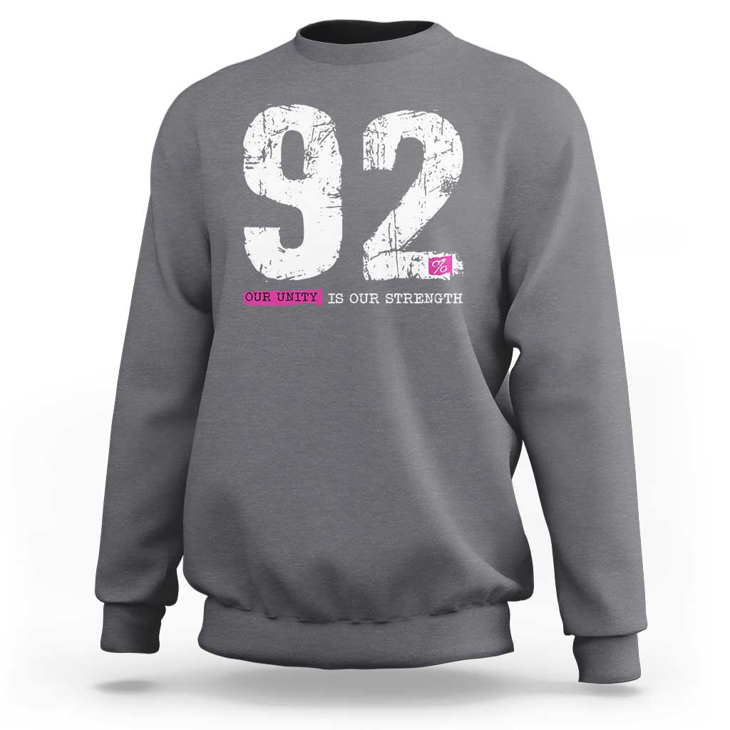 The 92% Black Women Power Sweatshirt Black History Month - Wonder Print Shop