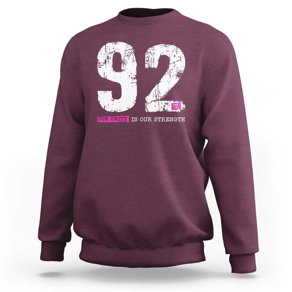 The 92% Black Women Power Sweatshirt Black History Month - Wonder Print Shop