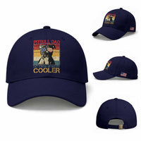 Vintage Pitbull Dad Baseball Cap Like A Regular Dad But Cooler