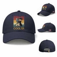 Vintage Pitbull Dad Baseball Cap Like A Regular Dad But Cooler