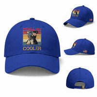 Vintage Pitbull Dad Baseball Cap Like A Regular Dad But Cooler
