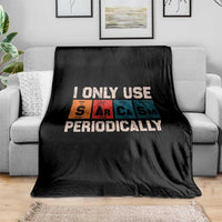 Sarcasm Periodic Table Throw Blanket Element Weird Science Joke Gift - Wonder Print Shop