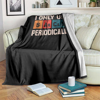 Sarcasm Periodic Table Throw Blanket Element Weird Science Joke Gift - Wonder Print Shop