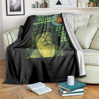 Funny UFO Alien Cat Selfie Throw Blanket Retro Space Sci-Fi Cat Pilot - Wonder Print Shop