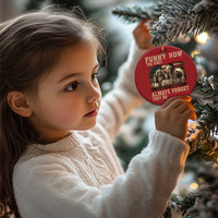Native American Christmas Ornament Funny The First Immigrants Always Forget - Wonder Print Shop