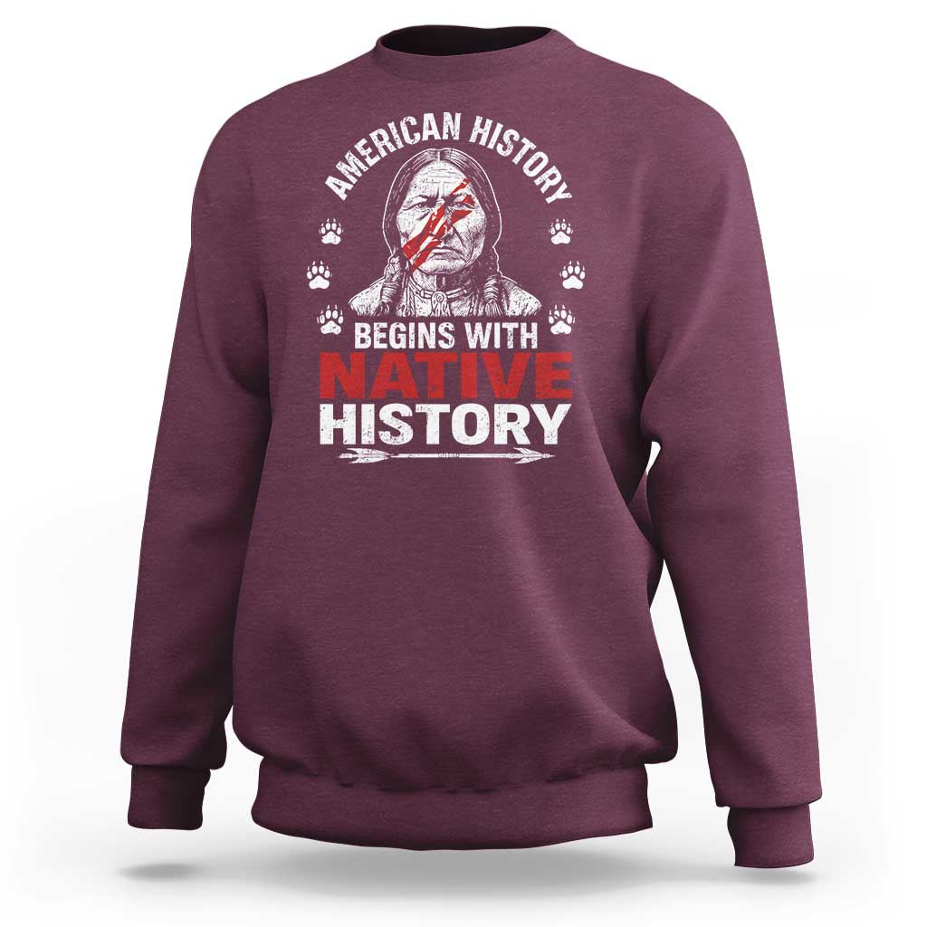 Native American History Sweatshirt Indigenous Peoples Tribal Pride - Wonder Print Shop