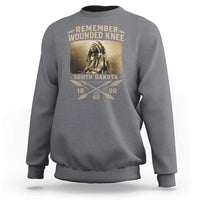 Remember Wounded Knee Sweatshirt Spotted Elk Lakota Sioux Native American History - Wonder Print Shop
