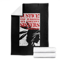 MMIW Awareness Throw Blanket Justice Stop Murdering Our Indigenous Sisters