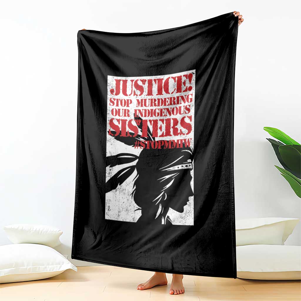 MMIW Awareness Throw Blanket Justice Stop Murdering Our Indigenous Sisters